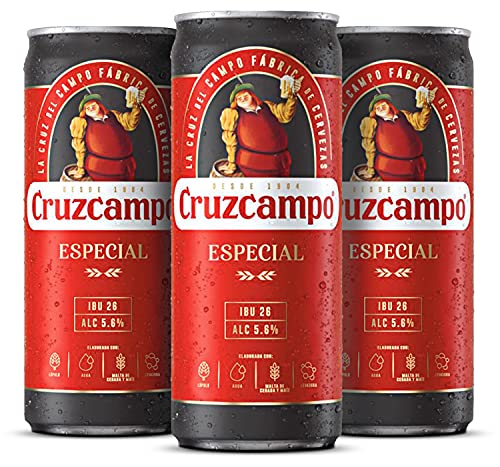 Cruzcampo Especial Cerveza Lager Pack Lata, 24 x 33cl