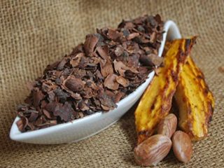 cáscaras de cacao cortan 1 Kg