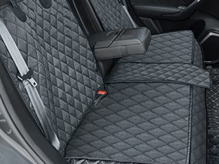 Cubierta Asiento Coche Perro,Funda Perro MascotaImpermeable y Resistente.Alfombra de Asiento de Estilo Hamaca Protector Antidesliante,Fácil de Instalar Universal para SUV,Camión,Transportar y Viaje