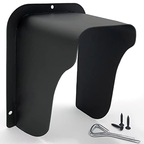 Cubierta De Lluvia para Timbre, Parasol De Metal Exterior Impermeable para CáMara De Video, Cerradura De Puerta, BotóN De Puerta Y Timbre De Puerta, Negro, Apto para Todo Tipo De Clima