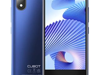 CUBOT J10 Móvil Barato y Bueno, Smartphone Teléfono Libre 3G Android 11 Pequeño Mini Dual Nano Memoria 1GB+32GB 128GB Expandible, WiFi 2.4g BLE 4.2 GPS Face ID Pantalla 4 Pulgadas 2350mAh, Azul