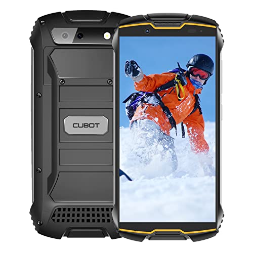 CUBOT Kingkong Mini 2 Móvil Resistente al Golpes, Smartphone 4G con 4 Pulgadas Pantalla, Android 10, 3GB RAM+32GB ROM(SD 128Gb Ampliable), Cámara 13MP+8MP, Dual SIM, Face ID, GPS, Naranja
