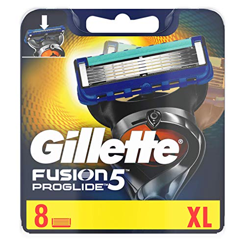 Cuchillas de afeitar para hombres Gillette Fusion ProGlide. 8 unidades