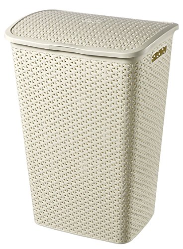 Curver 216582 Mystyle Cesta De Ropa, 43x33x60 Centimeter, Blanco Vintage