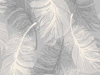 CWV Wallcoverings Papel pintado M0923, gris y blanco, rollo completo