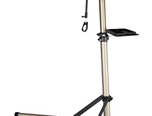 CXWXC Soporte de Reparación de Bicicletas, Soporte de Reparación de Bicicletas de Aluminio con Bandeja Magnética, Ajustable, Ligero, Portátil, para Mantenimiento de Bicicletas Champán (champán)
