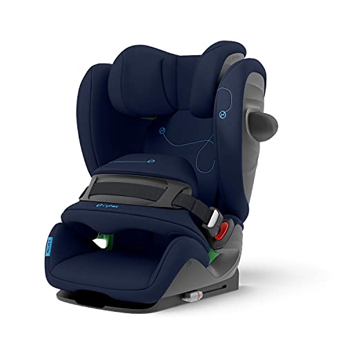 CYBEX Gold Silla de coche Pallas G i-Size, 76 - 150 cm, De 15 Meses a 12 Años, Aprox. 9 a 50 kg, Azul (Navy Blue)
