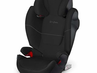 Cybex Silver Solution M-fix 519001115 Silla de Coche, Grupo 2/3, para Niños, para Coches con y sin Isofix, Colección Color 2021, Negro (Pure Black)