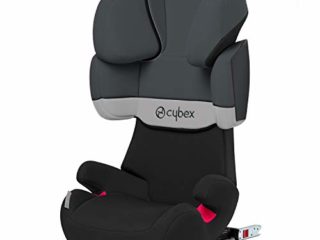 Cybex Silver Solution X-Fix Silla de Coche Grupo 2/3 (15-36 kg), desde aprox 3 hasta 12 Años, Gris (Gray Rabbit), 41 x 47 x 64 cm