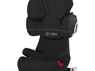 Cybex Silver Solution X2-Fix - Silla de coche con y sin Isofix, Grupo 2/3 (15-36 kg), Desde los 3 hasta los 12 años aprox., Negro (Pure Black)