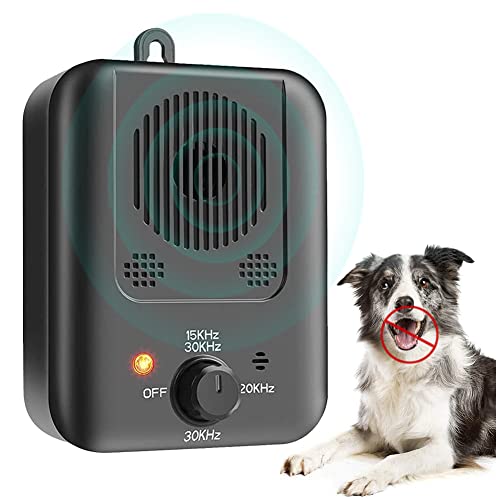 CYWEB Dispositivo Antiladridos Automático Disuasorio de Corteza para Perro Ultrasónico, Dispositivo de Control de ladrido al Aire Libre, Seguro y Inofensivo para Perros
