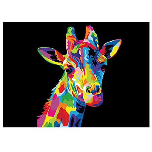 Czemo Pintar por Numeros Adultos Niños DIY Pintura por Números, Pintura al óleo Kit con Pinceles y Pinturas-Lienzo Regalo de Pintura 16 * 20 Pulgadas (Sin Marco)