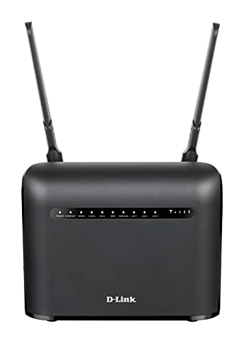 D-Link DWR-953V2 Router 4G LTE Cat4, Fast 4G, Wi-Fi AC1200, 3p Gigabit LAN 1000 Mbps, 1p Gigabit LAN/WAN, Antenas Externas, ranura para Mini SIM, compatible cualquier operadora, Plug&Play