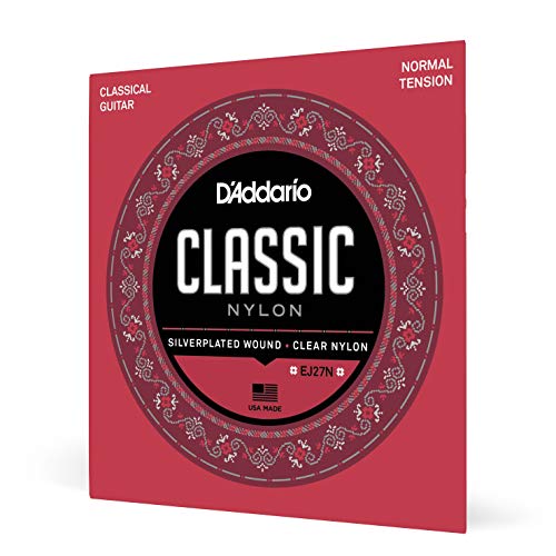 D'Addario Cuerdas Guitarra Española | Cuerdas de Guitarra Española | Cuerdas para Guitarra Española | EJ27N Juego de Cuerdas para Guitarra Clásica de Nylon