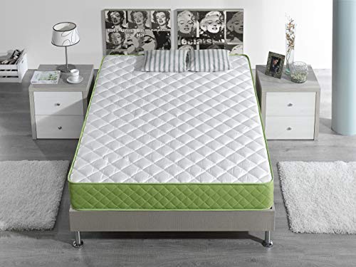 Dagostino Home Diamante – Colchón 15 cm, Viscoelástico, Reversible, 90x190, Firmeza Media-Alta