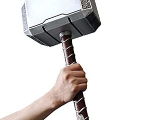 damdos 44cm Thor's Hammer Kids Toys Cosplay Thunder Hammer Boys Birthdays Gift