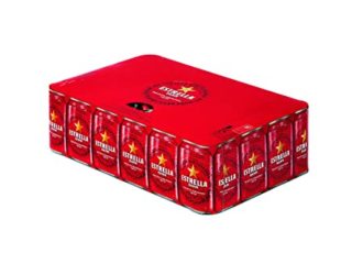 Damm - Cerveza Estrella Damm, Caja de 24 Latas 33cl | Cerveza Lager Mediterránea, Receta Original 1876, 100% Ingredientes Naturales, en Lata