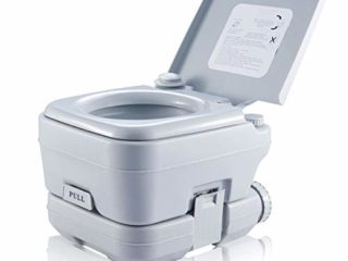 DARTMOOR Inodoro Portátil con Tanque Extraíble Inodoro para Camping Capacidad 180KG WC Químico Portátil para Campamento, Viaje y Caravana (10L)