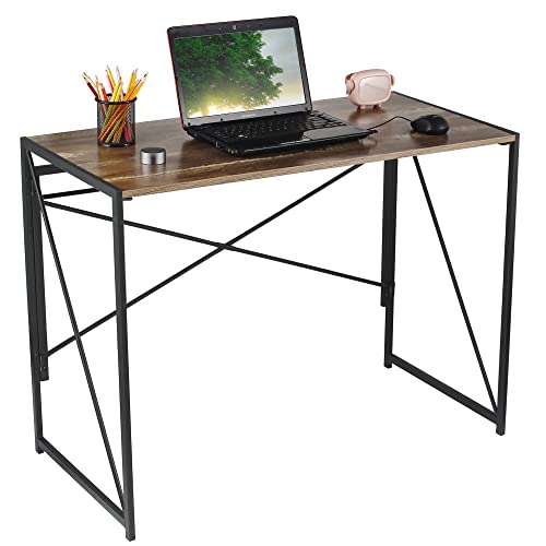 DAWOO Escritorio Plegable para Ordenador, 100 x 50 x 75 cm, sin Montaje, Moderno, para Oficina, hogar, Oficina o Escuela