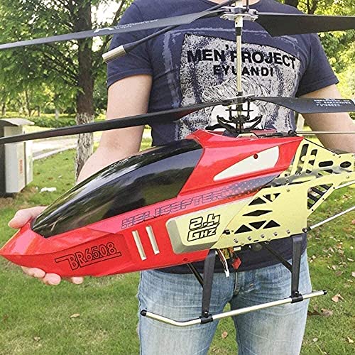 DDTETDY, Súper Divertido 3.5 Canales Helicóptero 85CM RC Helicóptero Gigante Grande al Aire Libre con Gyro Luz LED Radio Control Remoto Carga Aviones Eléctricos Drone Principiante, Niños, Niñas Regal