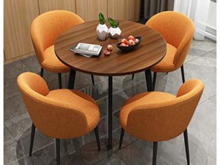 Decoración Hogar Mesas Sillas Mesa Comedor Y Combinación Silla Mesa Ocio Cafetería Sala Reuniones Hotel Oficina Salón Cocina Dormitorio Balcón Estilo Diseño Moderno 1 Mesa 4 Sillas
