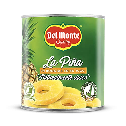 DEL MONTE piña en rodajas en su jugo lata 510 gr