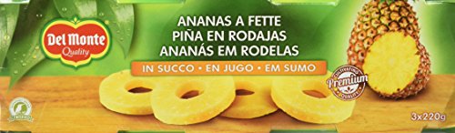 Del Monte Piña Rodajas, 3 x 220g