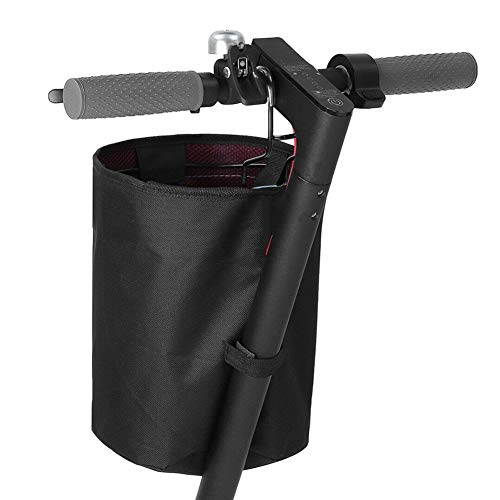 DELITLS Cesta de almacenamiento para scooter, cestas de scooter eléctricas para bicicletas y accesorios de almacenamiento Cesta de almacenamiento para scooters eléctricos Xiaomi (negro)