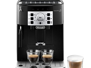 De'Longhi Perfetto Magnifica S - Cafetera Superautomática con 15 Bares de Presión, para Espresso y Cappuccino, 13 Programas Ajustables, Sistema de Auto-limpieza, ECAM 22.110.B, Negra 35 x 24 x 43 cm