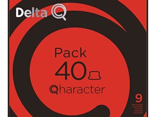 Delta Q Qharacter - Pack 40 cápsulas Intensidad 9/15 - Café molido de tueste natural con mezcla de orígenes de Brasil y Costa de Marfil- Para Sistema Delta Q