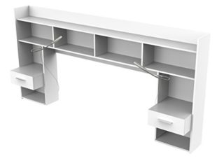 Demeyere 155027 Cuna con LED con Chicago 222 x 109 x 38 cm con Varios estantes Color Blanco
