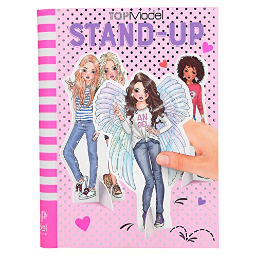 Depesche-DP-0010559 Libro para Colorear TopModel Stand Up, con Figuras de cartón, Aprox. 21,5 x 16,5 x 1,7 cm Color (10559)