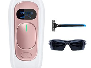 Depiladora Luz Pulsada IPL, 999,900 Flashes Sistemas de Depiladora laser Indoloro Dispositivo Profesional para Piernas, Cara, Cuerpo, Bikini, Axilas, Regalos Originales para Mujer.