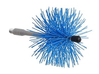 Deshollinador Cepillo Nylon Eje Flexible 100 mm.
