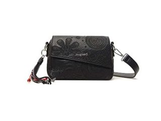 Desigual Bols_Deja VU Phuket Mini, Mano para Mujer, Negro, Einheitsgröße
