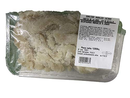 DESMIGADO ABADEJO DE ALASKA Desmigado Abadejo El bacalao desmigado o migas de bacalao es útil en la elaboración de creativas recetas, sin espinas.
