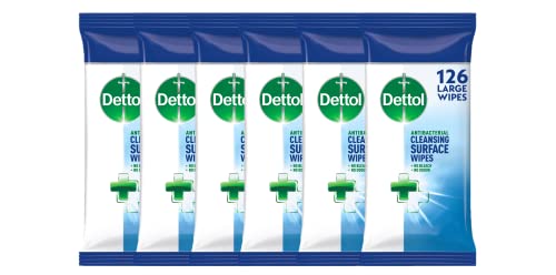 Dettol, toallitas anti-bacterianas para limpiar superficie, 756 piezas [empaque puede variar]