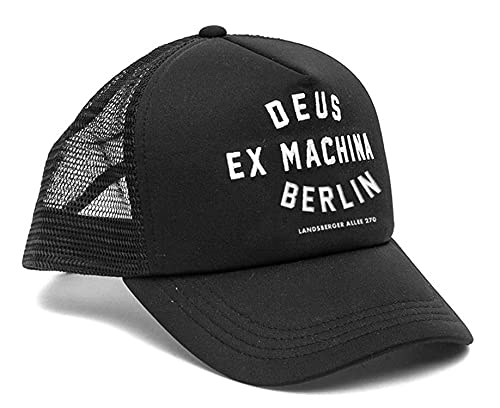 Deus ex machina Gorra con dirección de Berlín (talla única), color negro