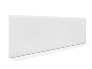 DHOME Cabecero de Polipiel o Tela AQUALINE Liso cabeceros Cabezal tapizado Cama Lujo (Polipiel Blanco, 105cm (Camas 80/90/105))