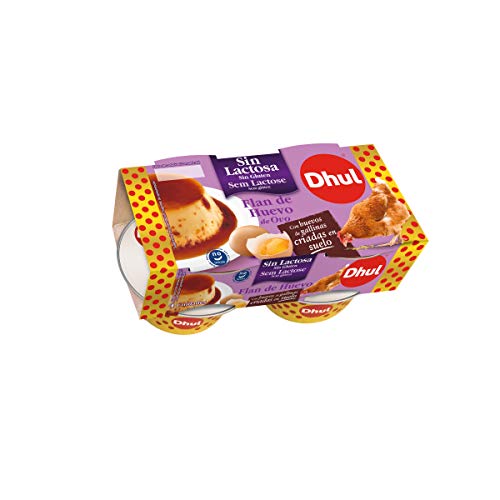 Dhul Flan de Huevo sin Lactosa, 4 x 110g