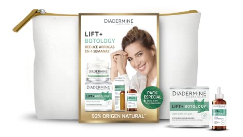 Diadermine - Neceser Lift+ Botology - Crema de Día Antiarrugas 50ml + Sérum Antiarrugas Regenerador 30ml - Reduce Arrugas en 4 Semanas