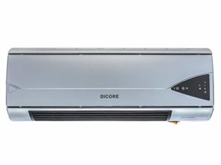 Dicore – Calefactor Eléctrico 2000W - Para suelo y pared - Indicador LED - Gris metalizado - Alta eficiencia térmica - Incluye mando a distancia