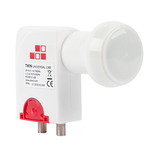 Diesl - LNB Twin Universal Beid 0.1 dB. 2 Salidas - Recepción de la Señal de un Satélite y su Distribución