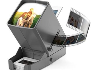 DIGITNOW! Visor de Diapositivas y Negativos de 35 mm, Visor de películas de Escritorio con luz Diurna LED con operación de batería de Aumento 3X (Incluidas baterías 4AA)