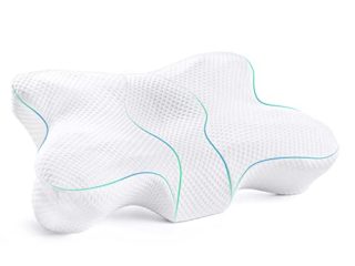 DIKI Almohada Cervical Almohada Viscoelastica para Relajarse de Dolor del Cuello y Hombro, Almohada Cuello para Posición de Espalda y Lateral
