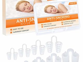 Dilatador nasal de alivio de la nariz - (8 tamaños diferentes) - Solución simple para respiradores nasales - por Mobi Lock Beauty