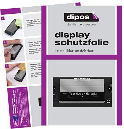 dipos I Protector de Pantalla Compatible con Marantz NA 6006 pelicula Protectora Claro