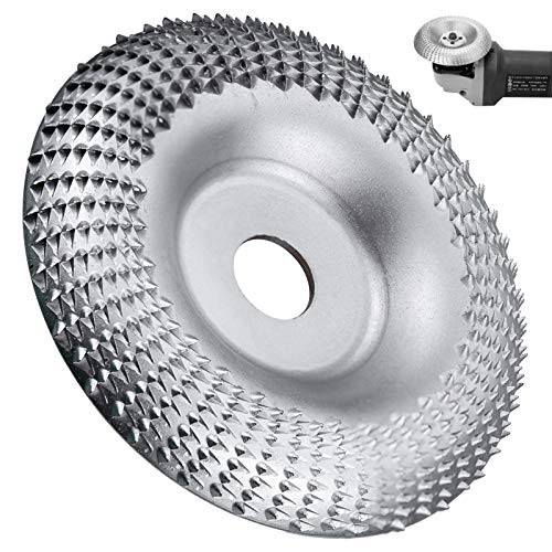 Disco Abrasivo de Madera Pulido Conformado Rotativo Disco de Corte de Carpintería Herramiento de Tallado para Amoladora Angular 5/8 pulgadas (100MM)
