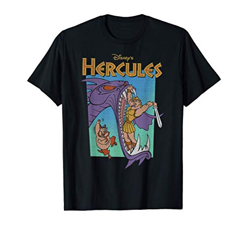Disney Hercules Hydra Battle Retro Camiseta