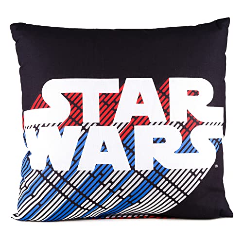 Disney Home Star Wars & Stormtrooper – Cojín decorativo con relleno y cremallera – 40 x 40 cm – Cojín con relleno – Cojín decorativo para sofá, salón y dormitorio – Suave cojín